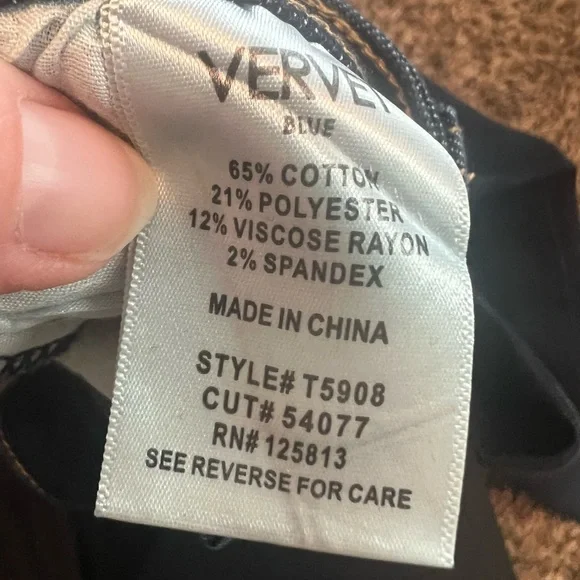 Vervet Jeanne slim Jean - Picture 2 of 3